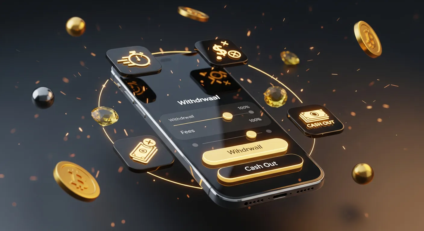 Betjili withdrawal guide showing a wallet and confirmation checkmark